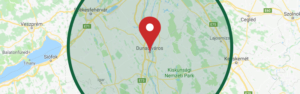 Dunaújváros és 100 km-es vonzás körzete
